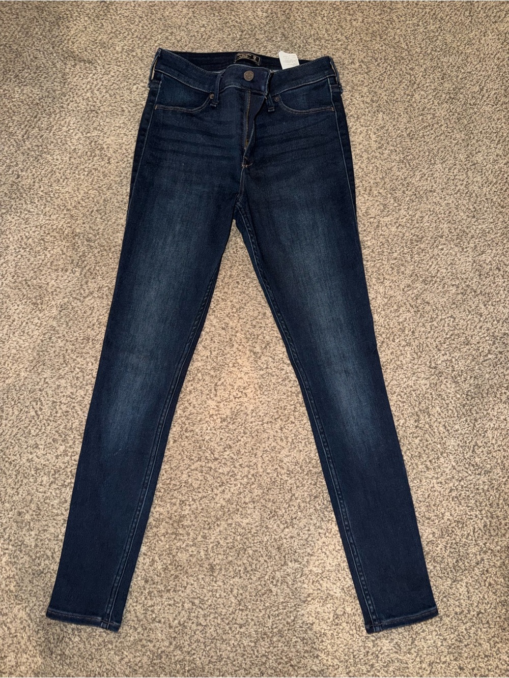 Abercrombie & Fitch Women's Dark Indigo Skinny Jeans